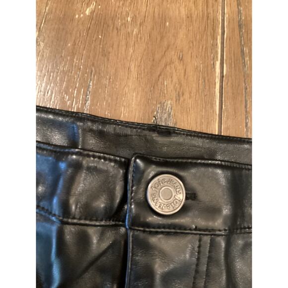 Joie Black Faux Leather Pants Limited Edition Size 16 NWT - Picture 9 of 10